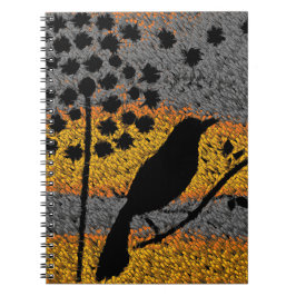 Een vogel onder de veren spiraal Notitieboek