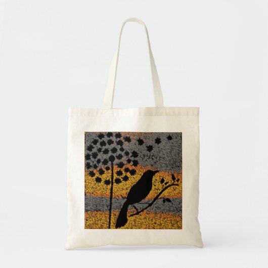 Een vogel onder de veren tote bag (Voorkant)