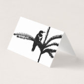 Een vogel op een tak kaart (Voorkant)