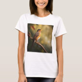 Een vogel zingt 's ochtends t-shirt (Voorkant)