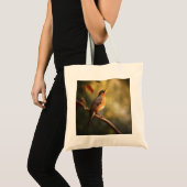 Een vogel zingt 's ochtends tote bag (Voorkant (product))