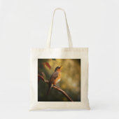 Een vogel zingt 's ochtends tote bag (Voorkant)