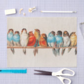 Een vogelbaard tissuepapier (Craft)