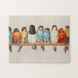 Een vogelbaard uit 1880, door Hector Giacomelli Legpuzzel