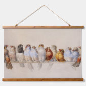 Een vogelbaardstuk (1880) van Hector Giacomelli Hangend Wandkleed (Voorkant)