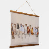 Een vogelbaardstuk (1880) van Hector Giacomelli Hangend Wandkleed (Gebogen)