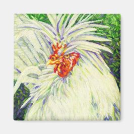 Een vogellook - kip magneet