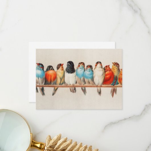 Een vogelpest door Hector Giacomelli Bedankkaart (Voorkant / Achterkant in situ)