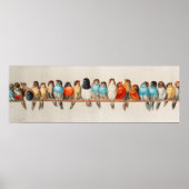 Een vogelpest door Hector Giacomelli Poster (Voorkant)