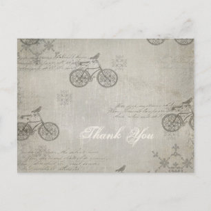 Een vogeltje vertelde me zo bedankt voor de fiets briefkaart
