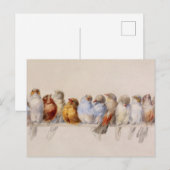 Een vogeltrekkeraar 1880 briefkaart (Voorkant / Achterkant)