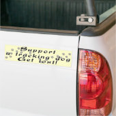 Een volgende hond ondersteunen bumpersticker (Op Truck)