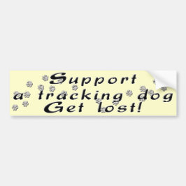 Een volgende hond ondersteunen bumpersticker