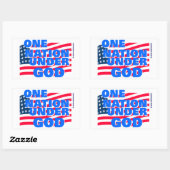 Eén volk onder God Christelijk geschenk Rechthoekige Sticker (Vel)