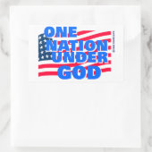 Eén volk onder God Christelijk geschenk Rechthoekige Sticker (Tas)