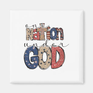 Eén volk onder God Christelijk Patriottisch 4e van Magneet