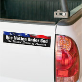 Eén volk onder God, patriottische Bumpersticker (Op Truck)