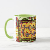 Een volkskunst Russische Happy Birthday Cup Mok (Links)