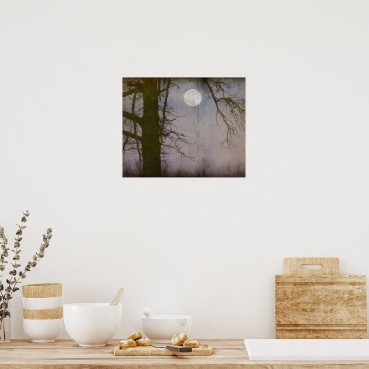 Een volle maan poster (Keuken)