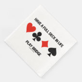 Een volledig decennium in Life Play Bridge 4-kaart Servet (Hoek)