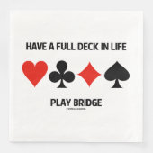 Een volledig decennium in Life Play Bridge 4-kaart Servet (Voorkant)