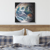 Een volledig uitzicht van de Aarde met wereldwijde Canvas Afdruk (Insitu (Slaapkamer))