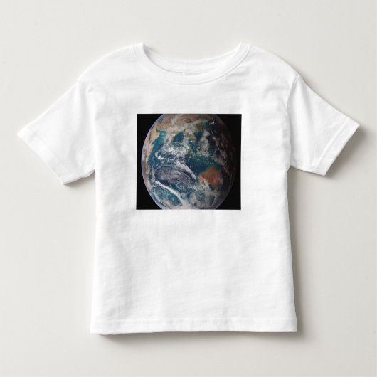 Een volledig uitzicht van de Aarde met wereldwijde Kinder Shirts (Voorkant)