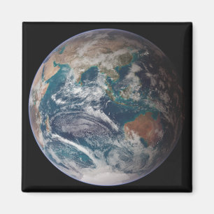 Een volledig uitzicht van de Aarde met wereldwijde Magneet