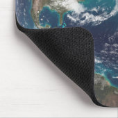 Een volledig uitzicht van de Aarde met wereldwijde Muismat (Hoek)