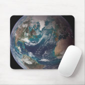 Een volledig uitzicht van de Aarde met wereldwijde Muismat (Met muis)