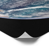 Een volledig uitzicht van de Aarde met wereldwijde Poster (Hoek)