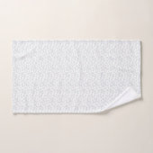 Een volledig wit, karakterloos oppervlak vult de handdoek (Handdoek)