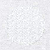 Een volledig wit, karakterloos oppervlak vult de labels (Design 1)