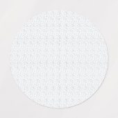 Een volledig wit, karakterloos oppervlak vult de labels (Design 1)