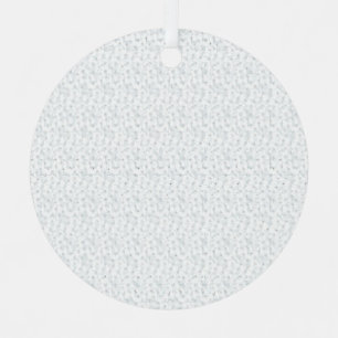 Een volledig wit, karakterloos oppervlak vult de metalen ornament