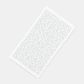 Een volledig wit, karakterloos oppervlak vult de servet (Hoek)