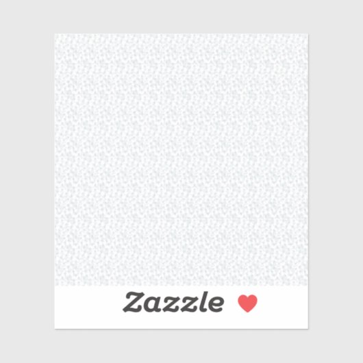 Een volledig wit, karakterloos oppervlak vult de sticker (Vel)