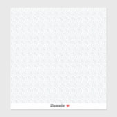 Een volledig wit, karakterloos oppervlak vult de sticker (Vel)