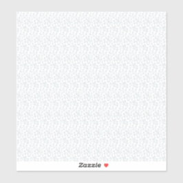 Een volledig wit, karakterloos oppervlak vult de sticker