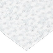 Een volledig wit, karakterloos oppervlak vult de tafelkleed (Gekanteld)