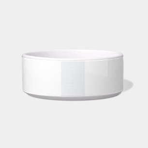 Een volledig wit, karakterloos oppervlak vult de voerbakje