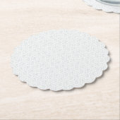 Een volledig witte, karakterloze oppervlakte vult kartonnen onderzetters (Gekanteld)