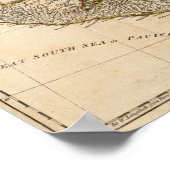 Een volledige kaart van de West Indies Poster (Hoek)