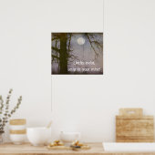 Een volledige Moon Quote Typografie Poster (Keuken)