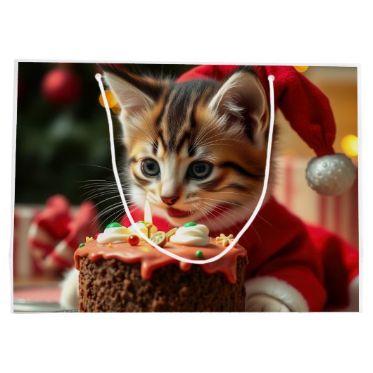 Een volmaakte kerstwens groot cadeauzakje (Achterkant)