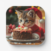 Een volmaakte kerstwens papieren bordje (Voorkant)