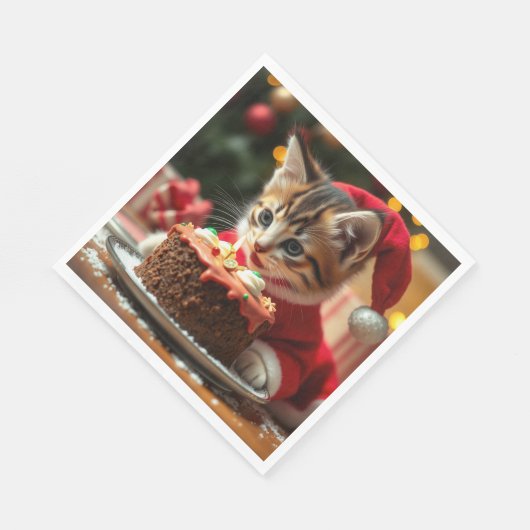 Een volmaakte kerstwens servet (Hoek)