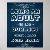 Een volwassen dom idee poster (Voorkant)