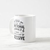 Een volwassen Gezegde met een dagelijkse funktie Koffiemok (Voorkant links)