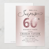 Een volwassen roos verrassing voor 60ste verjaarda kaart (Voorkant / Achterkant)